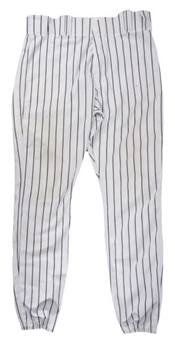 2008 Joe Girardi Game Worn New York Yankees Home Pants (MLB Authenticated/Steiner)